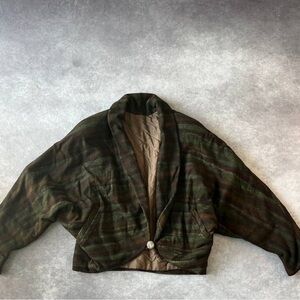 Vintage Christian Aujard Paris Cropped Quilted Jacket (FR46 / L)